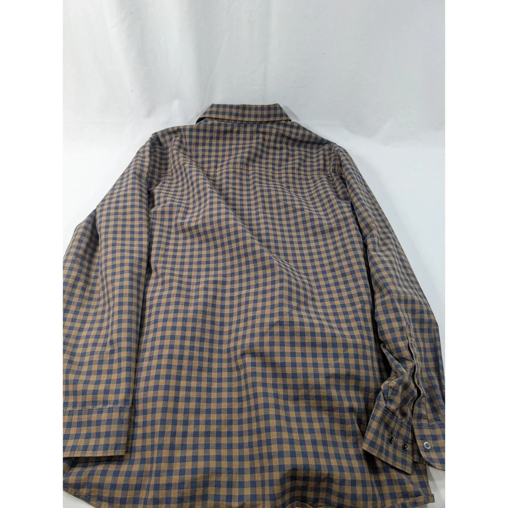 5.11 Tactical Shirt Mens 2XL Snap‎ Up Brown Plaid Long Sleeve Workwear